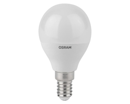 Лампа светодиодная LED Antibacterial P 7.5Вт (замена 75Вт) матовая 6500К холод. бел. E14 806лм угол пучка 180град. 220-240В бактерицид. покр. OSRAM 4058075561694