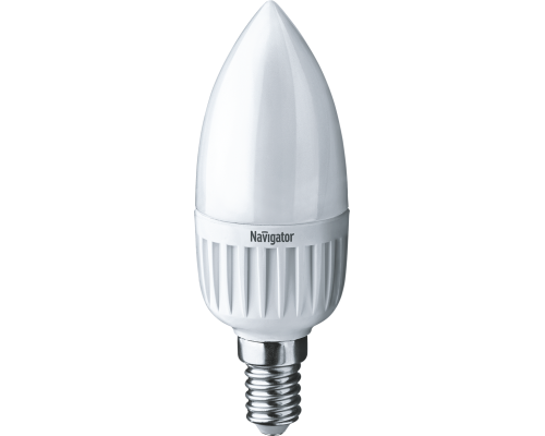 Лампа светодиодная 94 480 NLL-P-C37-5-230-2.7K-E14-FR 5Вт свеча 2700К тепл. бел. E14 330лм 220-240В Navigator 94480
