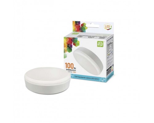 Лампа светодиодная LED-GX53-standard 10Вт таблетка 4000К бел. GX53 900лм 160-260В ASD 4690612005126