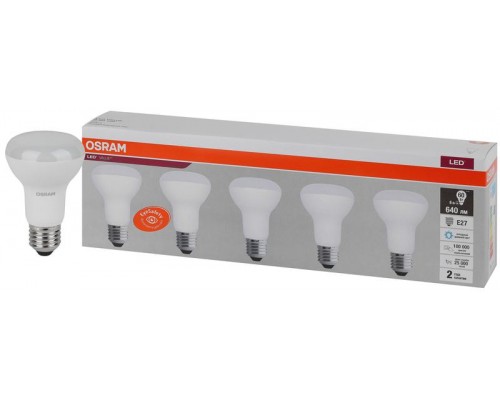 Лампа светодиодная LED Value LVR60 8SW/865 230В E27 2х5 (уп.5шт) OSRAM 4058075584099