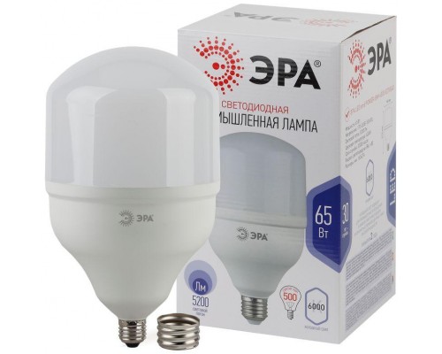 Лампа светодиодная высокомощная POWER 65W-6500-E27/E40 ЭРА 5200лм Б0027924