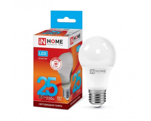 Лампа светодиодная LED-A65-VC 25Вт 230В E27 4000К 2250лм IN HOME 4690612024080