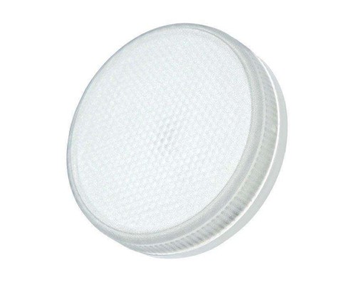 Лампа светодиодная PLED-ECO-GX53 6Вт таблетка 3000К frost тепл. бел. GX53 460лм 230В JazzWay 2851987