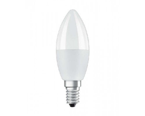 Лампа светодиодная LED Star B 40 5.5W/827 5.5Вт свеча матовая 2700К тепл. бел. E14 470лм 220-240В RGBW + DIM с пультом диммир. пластик. OSRAM 4058075144309