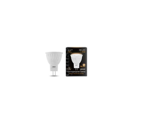 Лампа светодиодная Black D35х45 SMD MR11 3Вт 2700К тепл. бел. GU4 250лм 150-265В FROST Gauss 132517103