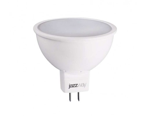 Лампа светодиодная PLED-ECO-JCDR 5Вт 3000К тепл. бел. GU5.3 400лм 220-240В JazzWay 1037077A