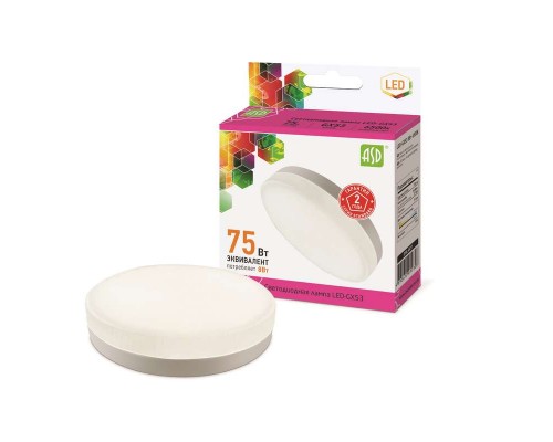 Лампа светодиодная LED-GX53-standard 8Вт 230В 6500К 720Лм ASD 4690612012308