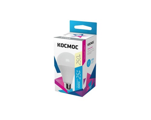 Лампа светодиодная A65 25Вт 3000К E27 220В КОСМОС LkecLED25wA65E2730