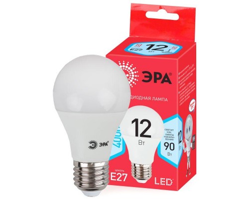 Лампа светодиодная smd А60-12w-840-E27 ECO ЭРА Б0030027