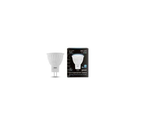 Лампа светодиодная Black D35х45 SMD MR11 3Вт 4100К бел. GU4 280лм 150-265В FROST Gauss 132517203