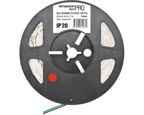 Лента светодиодная 71 437 NLS-3528R60-4.8-IP20-12В-Pro R5 4.8Вт/м (уп.5м) Navigator 71437