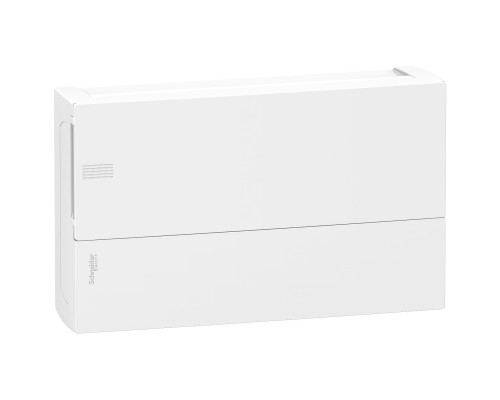 Щит навесной с белой дверью 1 ряд/18 модулей, IP40, 2 клеммы, ( арт. MIP12118)