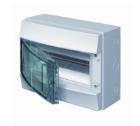 Бокс настенный 12М Mistral65, зелёная дверь, с клеммным блоком (65P12X12A)