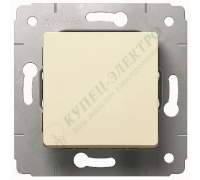 Выключатель IP44, цвет слоновая кость, CARIVA (арт. 773709)