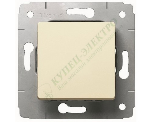 Выключатель IP44, цвет слоновая кость, CARIVA (арт. 773709)