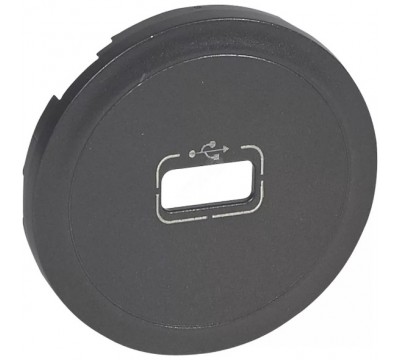Celiane Лицевая панель для розетки USB, цвет: Графит (арт. 067950)