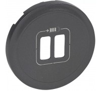 Celiane Лицевая панель для двойной розетки USB, цвет: Графит (арт. 067956)
