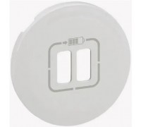 Celiane Лицевая панель для двойной розетки USB, цвет: Белый (арт. 068256)