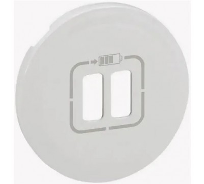 Celiane Лицевая панель для двойной розетки USB, цвет: Белый (арт. 068256)