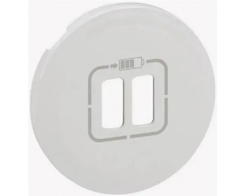 Celiane Лицевая панель для двойной розетки USB, цвет: Белый (арт. 068256)