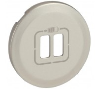 Celiane Лицевая панель для двойной розетки USB, цвет: Титан (арт. 068556)