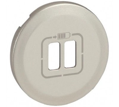 Celiane Лицевая панель для двойной розетки USB, цвет: Титан (арт. 068556)