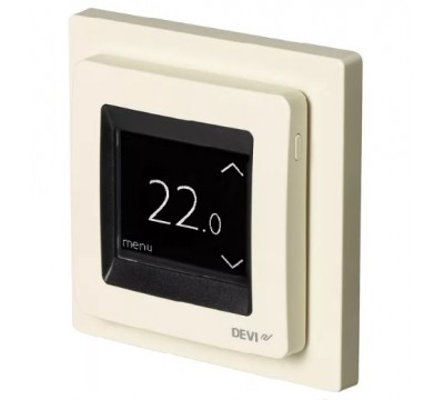 Терморегулятор DEVIreg Touch Polar White 16А сенсорный программируемый, цвет полярно-белый (арт. 140F1071)