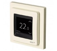 Терморегулятор DEVIreg Touch Ivory 16А сенсорный программируемый, цвет бежевый (арт. 140F1078)