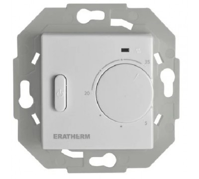Аналоговый терморегулятор ERATHERM GV245 с выносным датчиком пола, белый
