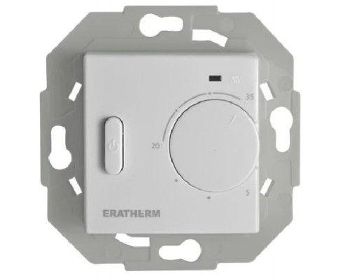 Аналоговый терморегулятор ERATHERM GV245 с выносным датчиком пола, белый