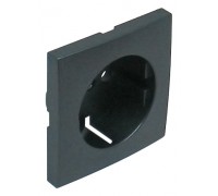 Лицевая панель для розетки 2К+З, цвет: серый (арт. 90631 TIS)