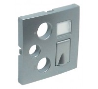 Лицевая панель для розеток R-TV-SAT-RJ45/R-TV-SAT-RJ45 - SC, aлюминий (арт. 90770 TAL)