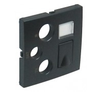 Лицевая панель для розеток R-TV-SAT-RJ45/R-TV-SAT-RJ45 - SC, цвет: серый (арт. 90770 TIS)