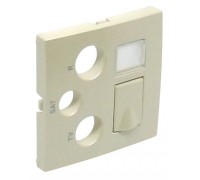 Лицевая панель для розеток R-TV-SAT-RJ45/R-TV-SAT-RJ45 - SC, цвет: жемчуг (арт. 90770 TPE)