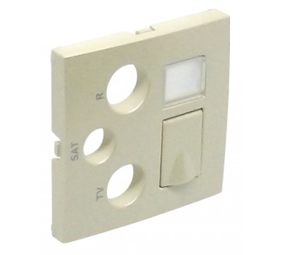 Лицевая панель для розеток R-TV-SAT-RJ45/R-TV-SAT-RJ45 - SC, цвет: жемчуг (арт. 90770 TPE)