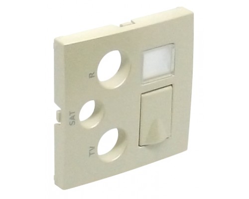 Лицевая панель для розеток R-TV-SAT-RJ45/R-TV-SAT-RJ45 - SC, цвет: жемчуг (арт. 90770 TPE)