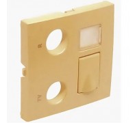 Лицевая панель для мультимедийных розток R-TV-RJ45/R-TV-RJ45-FO, цвет: золото (арт. 90774 TDU)