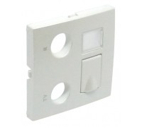 Лицевая панель для мультимедийных розток R-TV-RJ45/R-TV-RJ45-FO, цвет: лёд (арт. 90774 TGE)