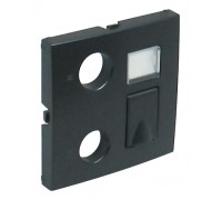 Лицевая панель для мультимедийных розток R-TV-RJ45/R-TV-RJ45-FO, цвет: серый (арт. 90774 TIS)