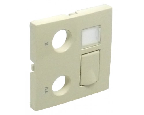 Лицевая панель для мультимедийных розток R-TV-RJ45/R-TV-RJ45-FO, цвет: бежевый (арт. 90774 TMF)
