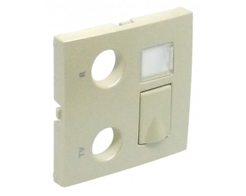 Лицевая панель для мультимедийных розток R-TV-RJ45/R-TV-RJ45-FO, цвет: жемчуг (арт. 90774 TPE)