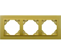 EFAPEL Logus90 Рамка трехместная, цвет: Золото (арт. 90930 TDU)