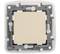 Выключатель-переключатель IP44 10AX, цвет слоновая кость (арт. 672300)