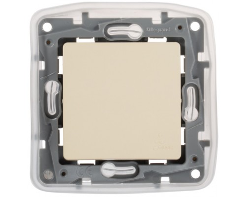 Выключатель-переключатель IP44 10AX, цвет слоновая кость (арт. 672300)