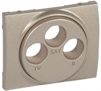Лицевая панель для телевизионных розеток TV-RD-SAT, цвет: Титан (Titanium) (арт. 771473)