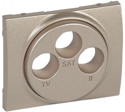 Лицевая панель для телевизионных розеток TV-RD-SAT, цвет: Титан (Titanium) (арт. 771473)