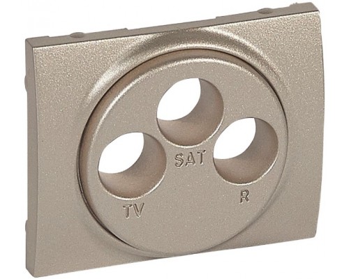 Лицевая панель для телевизионных розеток TV-RD-SAT, цвет: Титан (Titanium) (арт. 771473)