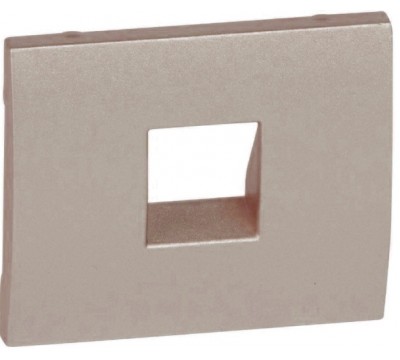 Лицевая панель для одиночной телефонной розетки RJ11 и RJ ISDN, цвет: Титан (Titanium) (арт. 771495)