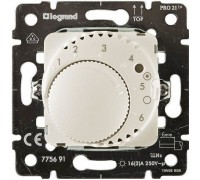 Термостат для тёплого пола со светодиодом LED, 16А, НО контакт, с лицевой панелью, цвет: Pearl (арт. 775691)