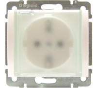 Розетка влагозащищенная розетка IP 44 в сборе с лицевой панелью, цвет: White (арт. 775924)